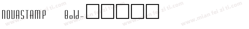 NOVASTAMP Bold字体转换